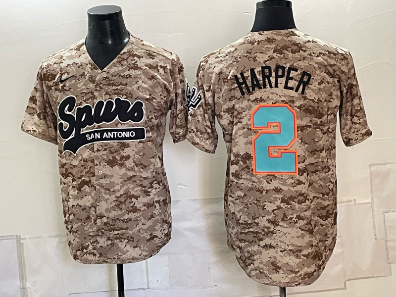 Men San Antonio Spurs #2 Harper camo Nike 2026 NBA Jersey 101901->san antonio spurs->NBA Jersey